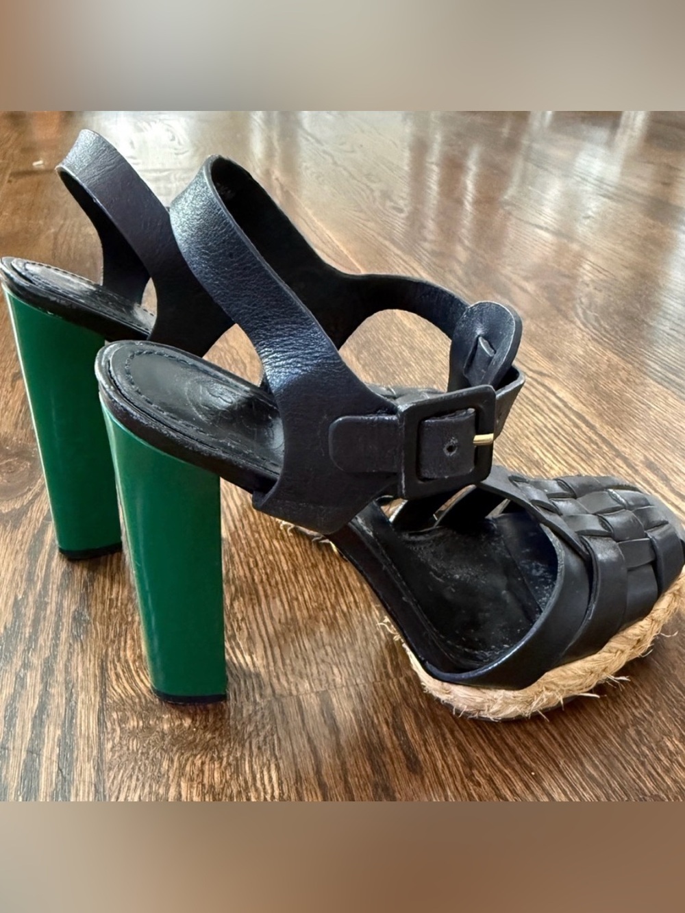 Tory Burch Abella Colorblock High Heel Platform Sandals